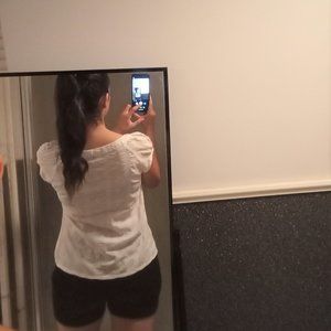 H&M white blouse size 6